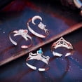 thumbnail image 2 of Unisex Copper Adjustable Ring Ornament For Anime Fans Jewelry Irregular Design Gift Idea Secondary Element Ring, 2 of 6