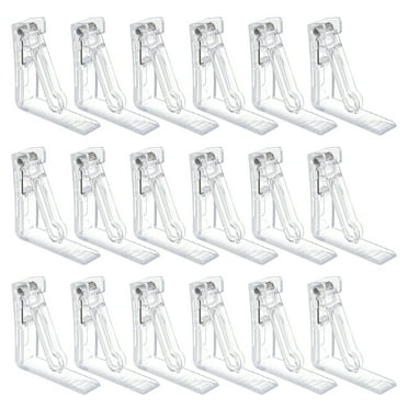 Prdigy 18 Pcs Spring Loaded Tablecloth Clips, Tablecloth to Hold a Table Cloth, Plastic Table Cloth Cover Holder for Home Party Outdoor Wedding BBQ Picnic Restaurant Dinner(Clear)
