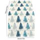 thumbnail image 3 of Camino de mesa navideño con árboles y copos de nieve. Decoración invernal para la cocina y el comedor, ideal para fiestas en interiores y exteriores. Medidas: 33 x 183 cm (13 x 72 pulgadas). Material:, 3 of 6