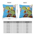 thumbnail image 6 of Wukai Dinosaur Riding a Motorcycle Premium Polyester Fleece Pillow Covers with Hidden Zipper Closure,Luxuriously Soft and Durable-18"x18", 6 of 7