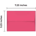thumbnail image 4 of Hot Pink A7 Square Flapped Invitation Envelopes – Perfect for Weddings, Party Invites, Thank You, Greeting and Holiday Cards, Announcements | 250 Envelopes Per Pack, 4 of 5