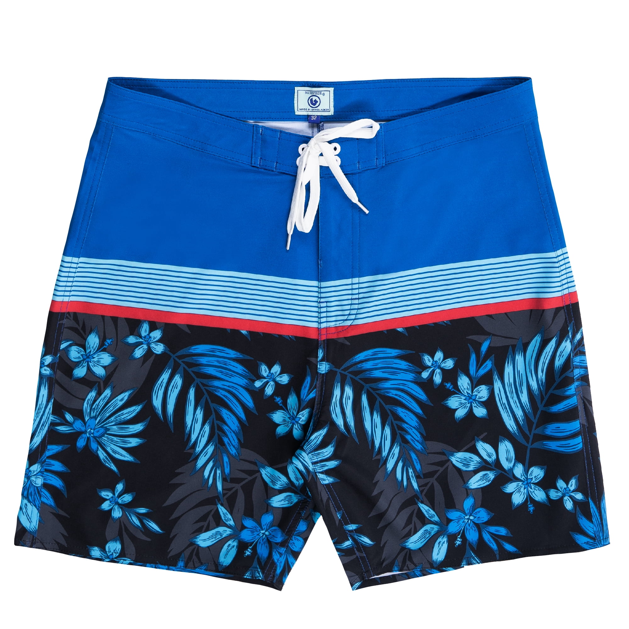 Burnside Men's Stretch Boardshorts, 9" Inseam, Sizes 30-38
