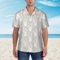 thumbnail image 4 of Haiem Rabbit And Heart Printed Hawaiian Shirt for Men - Men’s Casual Beach Summer Shirts - Stretch Fabric with Modern Fit-3X-Large, 4 of 9