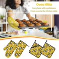 thumbnail image 5 of Salouo Cartoon Bear Yellow for Oven Mitts and Potholders BBQ Gloves-Oven Mitts and Pot Holders Non-Slip Cooking Gloves for Cooking Baking Grilling (4-Piece Set), 5 of 6