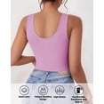 thumbnail image 2 of Crop Top AURUZA sin mangas con espalda racer XL rosa oscuro, 2 of 6