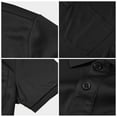 thumbnail image 4 of QPNGRP Men's Golf Polo Shirts Short Sleeve Moisture Wicking Dry Fit Performance Daily Casual Stylish Collared Shirts for Men Black XL, 4 of 6