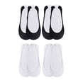 thumbnail image 3 of ManxiVoo Ice No Show Thin Liner Comfort Socks for Women 4 Pack Non Slip Fit Every Shoe Style, 3 of 9