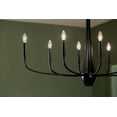 thumbnail image 4 of 52528BK Kichler Lighting Deela - 8 Light Chandelier-27 Inches Tall and 18.5 Inches Wide-Black Finish, 4 of 12