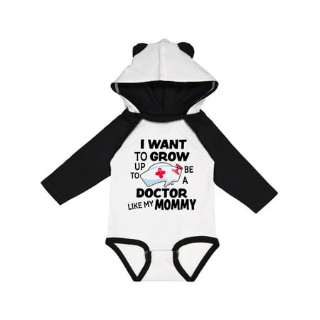

Inktastic I Want to Grow Up to Be a Doctor Like My Mommy Gift Baby Boy or Baby Girl Long Sleeve Bodysuit
