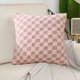 thumbnail image 4 of Funda de almohada decorativa de felpa 17.71x17.71 pulgadas | Funda de almohada suave de poliéster | Cremallera invisible | Lavable a máquina | Home Sofá Sofá Funda de cojín | Azul Claro Rosa Café, 4 of 6
