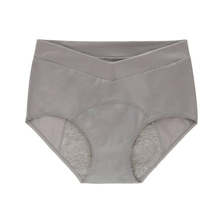 

WZHKSN Female Solid Panty Grey No Trace Briefs 1-Pack