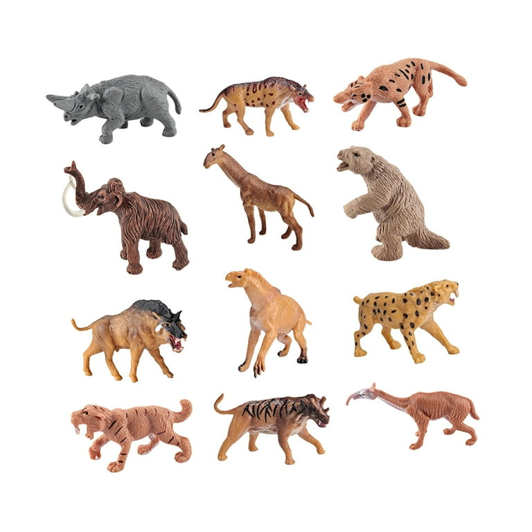 Colcolo 12Pcs Mini Prehistoric Animal Model Educational Toys