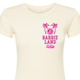thumbnail image 3 of Barbie - Barbie Land Palm Trees & Sun - Juniors Fitted Graphic T-Shirt, 3 of 5