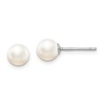 thumbnail image 3 of 925 Sterling Silver Rhodium-plate Set of 3 Mother of Pearl (MOP) / Crystal Front Back Earrings, 3 of 7