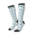 thumbnail image 2 of Balery Turtle Printed Novelty Socks Men's Women's Crew Socks Sports Socks Knee High Socks Cotton Socks Quirky and Cool Socks, 2 of 9