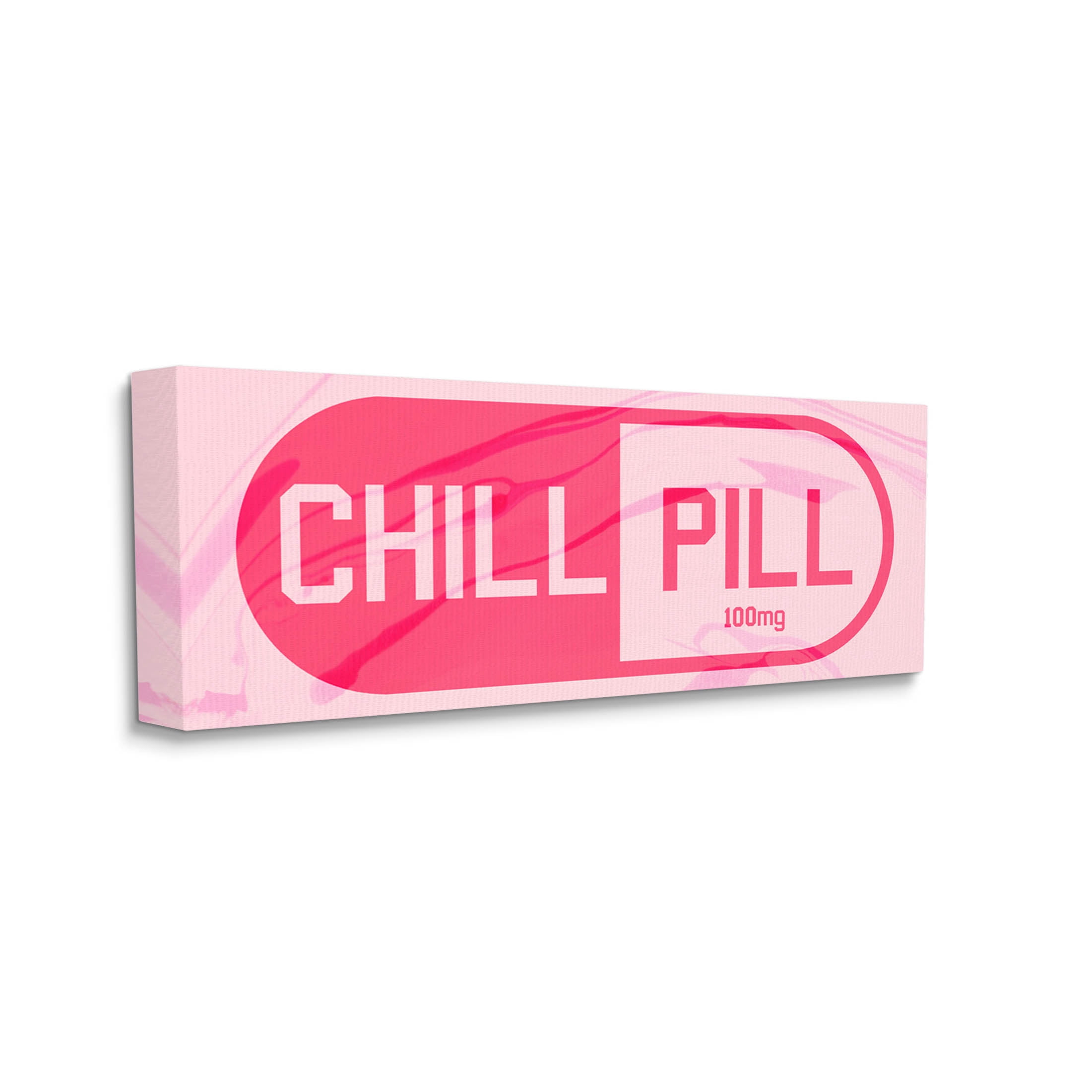 Stupell Industries Chill Pill Modern Casual Graphic Art Gallery Wrapped Canvas Print Wall Art, Design by Daphne Polselli