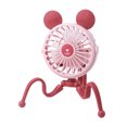 thumbnail image 2 of Ventilador De Cochecito Ventilador USB para cochecito, 5 V, 2,5 W, ventilador eléctrico de pulpo, refrigeración silenciosa de 3 velocidades (rosa A2) Sywqhk Libre de BPA, 2 of 7