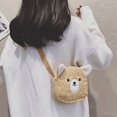 thumbnail image 2 of PENGXIANG Sac à Bandoulière en Peluche pour Fille avec Sangle Réglable pour Randonnée Voyage, 2 of 5