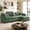 Green, variant on 77" Loveseat Sofa, Modern Sectional Sofa, Waterproof Fabric, USB, 2-Seat Cloud Couch, Light Gray