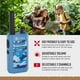 thumbnail image 3 of Walkie Talkies Cobra HE150 B, 2 canales, 16 km, alcance, azul, paquete de 2, 3 of 6