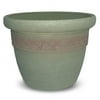 Olbia Round 16" Planter, Brushed Olive