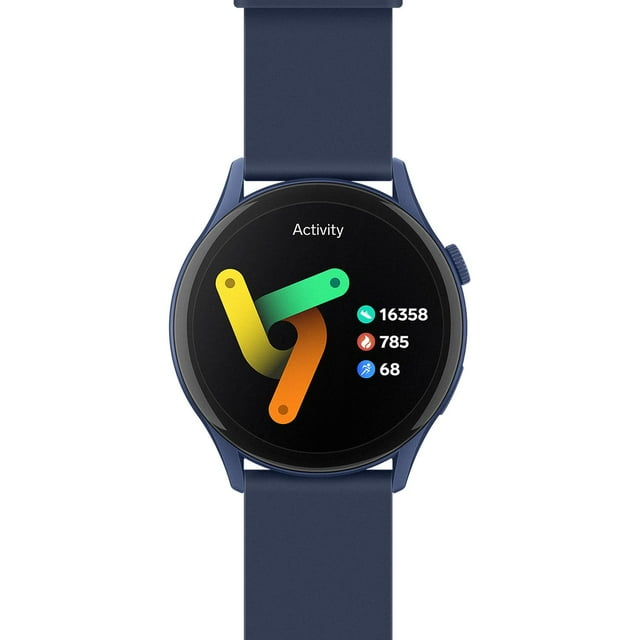 Smart Watch Bluetooth Touch AMOLED, 1.4", 22 mm color azul