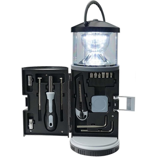 Regalos de pesca, linterna LED para acampar con kit de herramientas multiusos Acsergery,