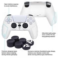 thumbnail image 6 of Silicone Skin Cover Protector Case For PlayStation 5 DualSense Wireless Controller With 6 Black Thumb Grip Caps, Anti-Slip Silicone Soft Rubber Case Protector For PS5 White, 6 of 6