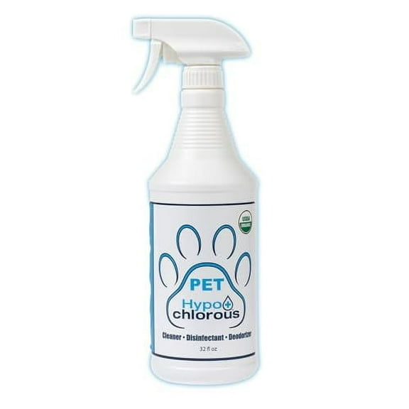 Hypochlorous Pet Cleaner 32oz USDA Organic Spray Away Odors