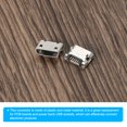 thumbnail image 5 of Uxcell Micro USB Type B Connector 5Pins Female Plug Socket 90 Degree Curved Edge 10 Pack, 5 of 6