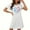 a_White, variant on Xysaqa Women's Nightgown Short Sleeve Sleepwear Comfy Sleepshirts Loose Nightshirt House Dress Heart Printed Women Night T Shirt Summer Savings Gray XL