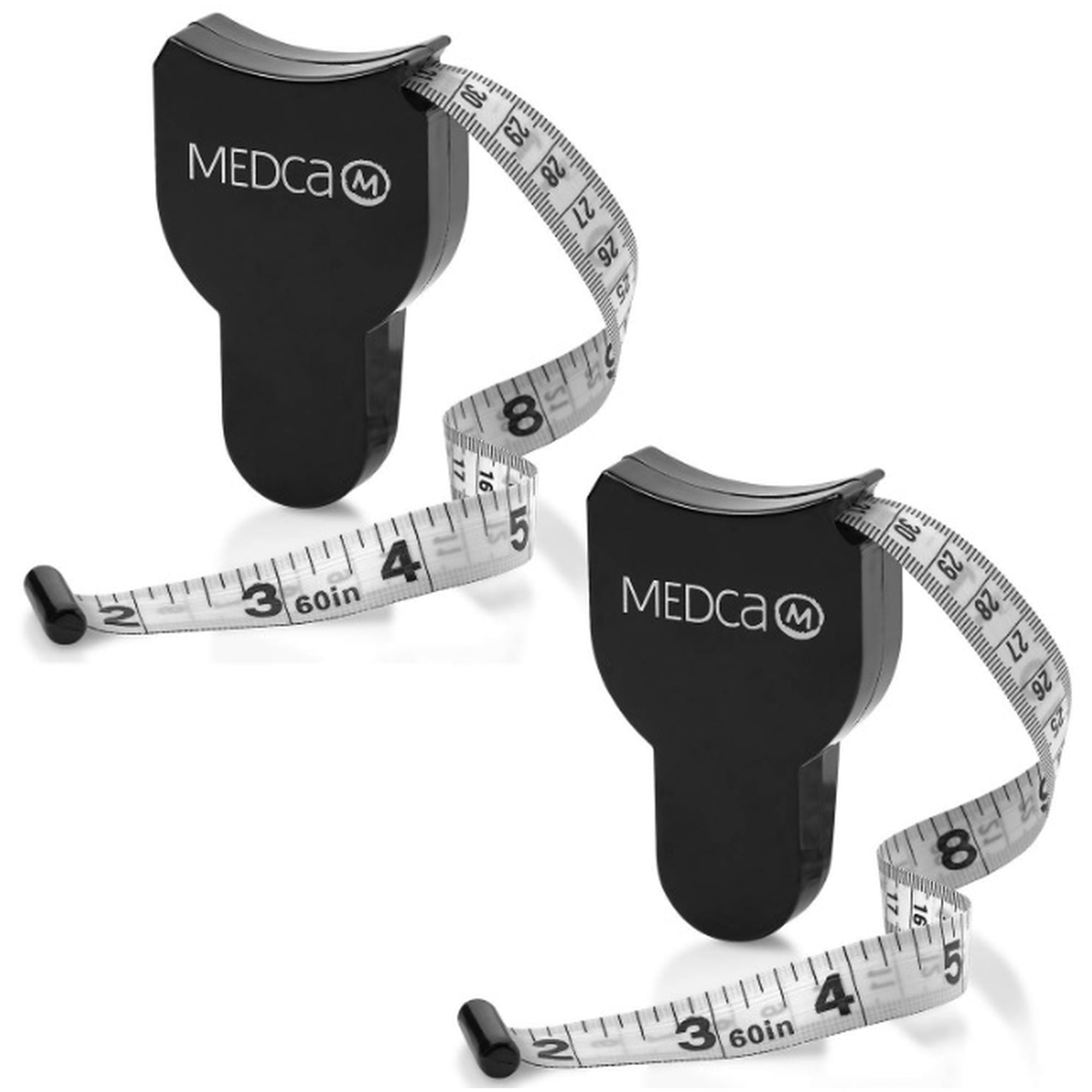 Body Tape Measure - (2 Pack) Measuring Tapes for Body and Fat Weight Monitors, (Inches & CM) Retractable Tape Measure Ruler for Accurate Body Fat Calculator Helps Calculate Fitness Body Measurements