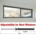 thumbnail image 3 of SecurityMan Adjustable Window Bar, Heavy-Duty Iron Lock for Horizontal or Vertical Use, Childproof, 14.25"–37",  Black, 3 of 10
