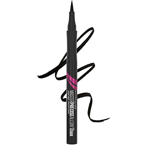 Maybelline Eyestudio Master Precise All Day Liquid Eyeliner, Matte Black, 0.034 Ounce
