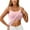 Pink, variant on Women's Cami With Built-In Shelf Bra Plus Stretch with Adjustable Spaghetti Straps Basic Undershirt Layer Tank Top White L