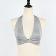 thumbnail image 4 of Haut Sans Fil à Col en V Profond pour Femmes, Soutien-Gorge Léger Bandage Noir, 4 of 4