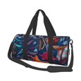 thumbnail image 1 of Balery Tropical Flower Bolsa de Gimnasio para Mujeres y Hombres, Bolsa de Viaje Impermeable, Bolsa de Fin de Semana con Compartimento para Zapatos y Bolsillo Húmedo, 1 of 6