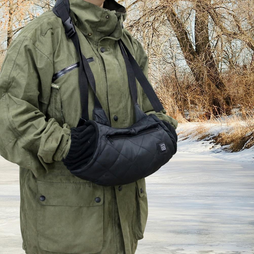 Winter Hand Muff with Side Pockets for Outdoor Adventures, Ideal for Camping, Golf, & Photography 3-Level Temp Control Electric Hand Warmers