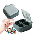 thumbnail image 7 of Vitamin Organizer Box with 4 Large Compartments, Portable and Sealed, Easy to Carry, Ideal for Work and Outdoor Use, Compact Size, BPA-Free, 7 of 7