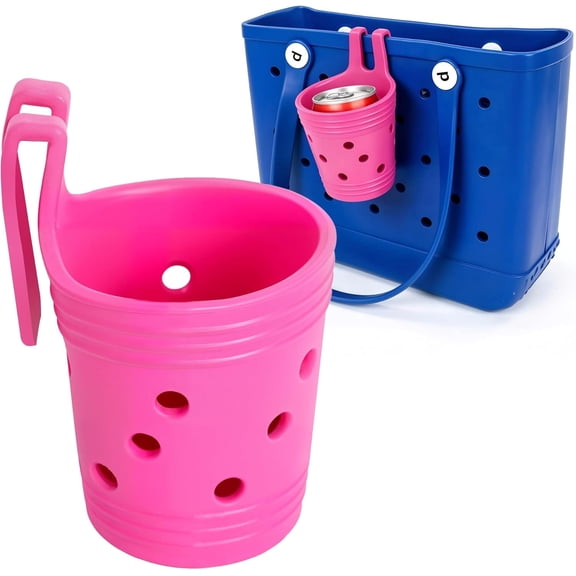 Cup Holder for Bogg Bag, Drink Holder Attachment for Beach Tote, Water Bottle Drinks Cans Holder for Bogg Bag Accessories
