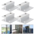 thumbnail image 3 of 5pcs Glass Shelf Bracket Rectangular Glass Shelf Bracket 2-hole Tile Shelf Clip, 3 of 4