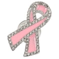thumbnail image 2 of Broche Ruban de Sensibilisation au Cancer du Sein 1 Pce Épingle Décorative en Métal, 2 of 8