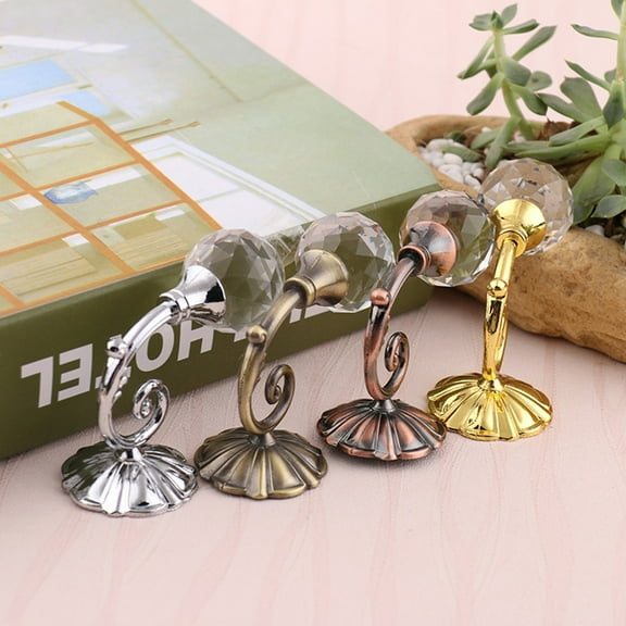 Worgeous Hanging Curtain Wall Hook Delicate Design Curtain Hooks 7.00X3.00X7.00CM Silver