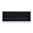 thumbnail image 4 of Real Flame 65" Metal and Glass Wall Mounted Electric Fireplace Insert in Black, 4 of 13