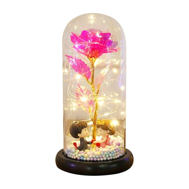Flor de LED Centro de mesa Zulema Flores eternas Roja