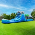 thumbnail image 4 of XJUMP Tropical Kids Inflatable Wet/Dry Obstacle Slide & Deep Pool Combo (Blower), 4 of 11