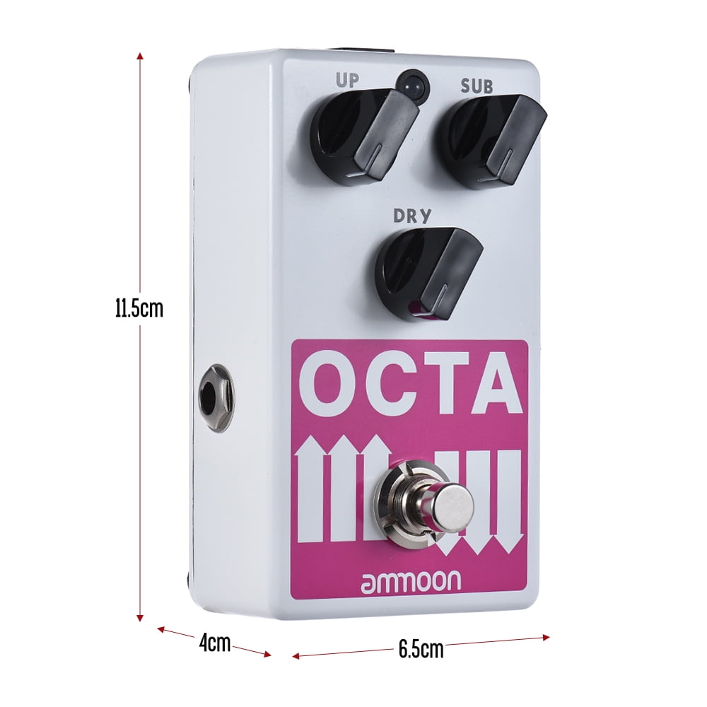 ammoon OCTA Electric Guitar Precise Polyphonic Octave Generator Effect