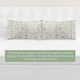 thumbnail image 4 of Elegant Comfort Set of 2 Floral Print Pillowcases, 1500 Series Hotel Quality Microfiber, Soft and Smooth with Envelope Closure, Standard/Queen, Paisley Taupe, 4 of 4