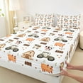 thumbnail image 3 of Manfei Cute Sheep Cow Full Size Sheets,Countryside Farm Pig Bed Sheets,Rustic Farmhouse Cabin Sheet Sets For Girls Boys,Breathable Home Decor,4pcs, 3 of 7