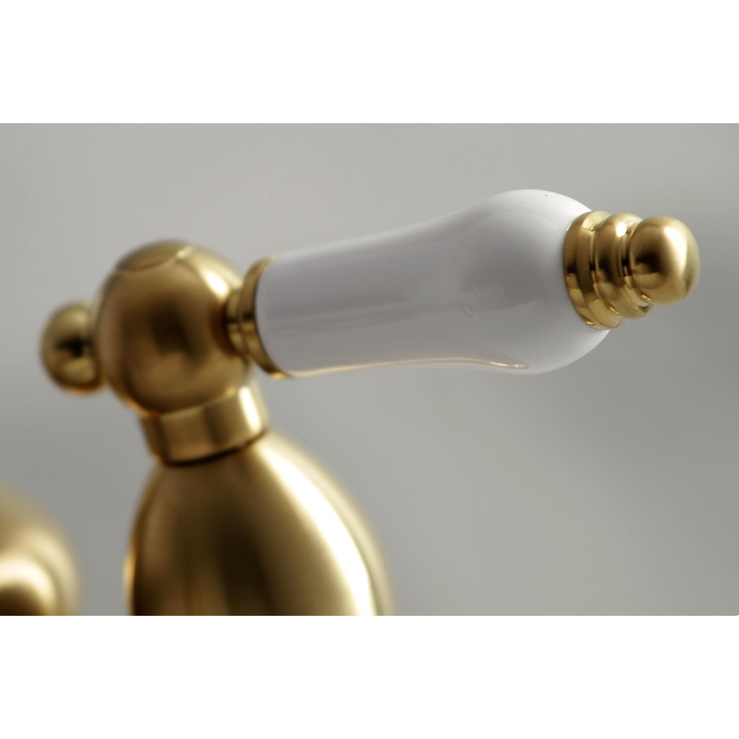 Kingston Brass KS3607PL 4 in. Centerset Bathroom Faucet, Brushed Brass